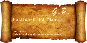 Gotthardt Péter névjegykártya
